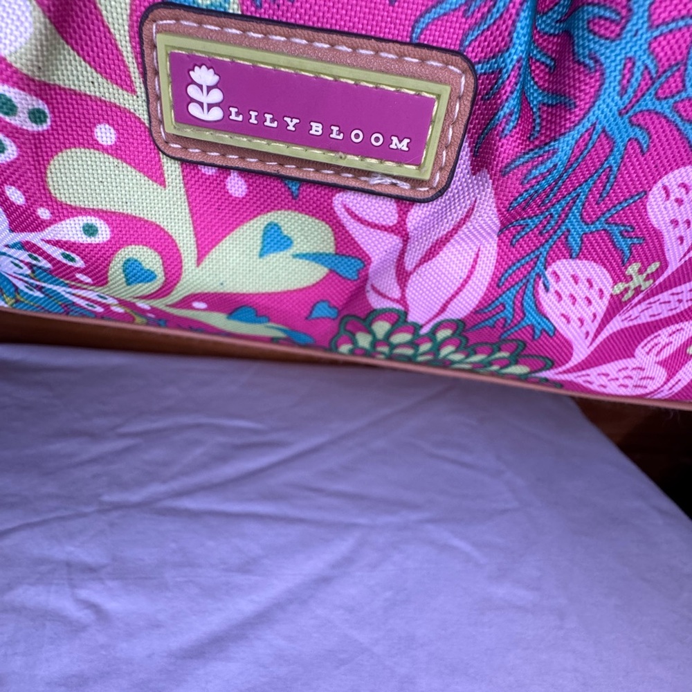 Lily Bloom “Floral Reef” Satchel Bag NWOT - Picture 2 of 9